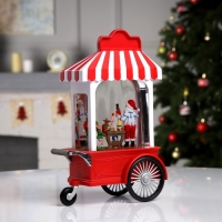 Светодиодная фигура &laquo;Мастерская Санты&raquo; 16.5 &times; 24 &times; 10 см, пластик, батарейки ААх3 (не в комплекте), USB, свечение тёплое белое