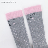 Гольфы Крошка Я &laquo;Котик&raquo; 8-10 см, цвет серый