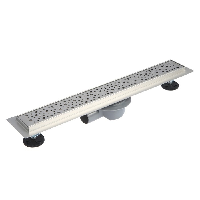 Трап линейный AFLORN AF20307-60, 600х70 мм, c флaнцeм своб. вращения 360&deg;, нерж. сталь