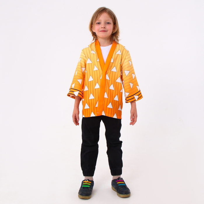 Карнавальное хаори &laquo;Демонический клинок&raquo;, рост 98-152 см, цвет жёлтый