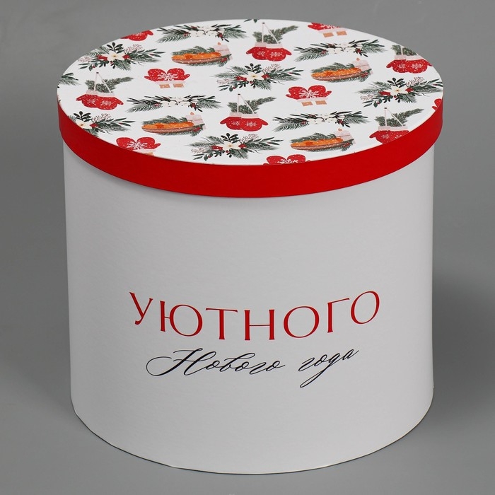Коробка подарочная &laquo;Уютного нового года&raquo;, 19,5 х 22 см, Новый год