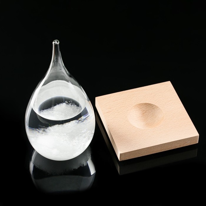 Барометр - штормгласс Барометр - штормгласс "Капля" 21х10см