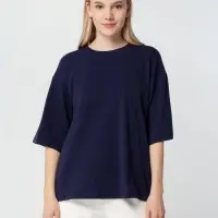 Футболка унисекс оверсайз Street Vibes, темно-синяя, размер M/L