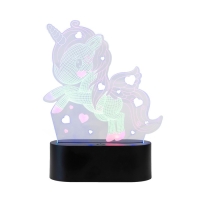 Светильник сенсорный "Единорожек" LED USB (90см) от батареек 3xАА черный 14х5,5х18,5 см RISALUX 765 Светильник сенсорный "Единорожек" LED USB (90см) от батареек 3xАА черный 14х5,5х18,5 см RISALUX 765