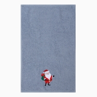 Набор в мешочке Этель "Дедушка Мороз": полотенце 35х60см, тёрка 7,7х3,7х3см