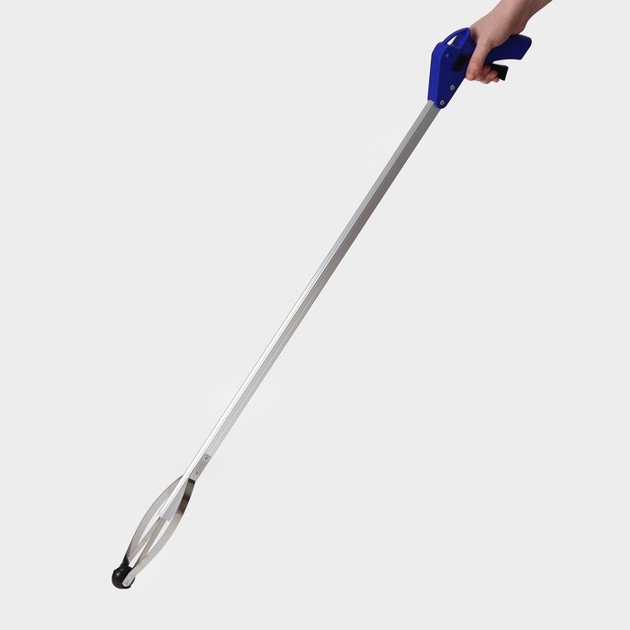 Захват для мусора алюминиевый, 99х12,5 см, ПВХ держатели Захват для мусора алюминиевый, 99х12,5 см, ПВХ держатели