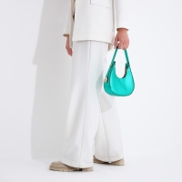 Сумка-багет на молнии, цвет зелёный Сумка-багет на молнии, цвет зелёный