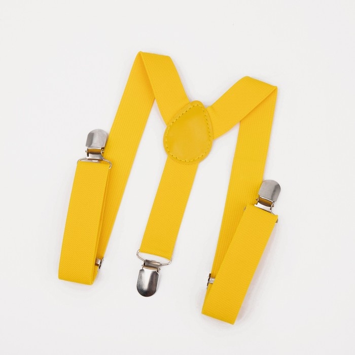 Подтяжки детские «Выбражулька», ширина 2.5 см, бабочка, цвет жёлтый Подтяжки детские «Выбражулька», ширина 2.5 см, бабочка, цвет жёлтый