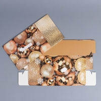 Подарочная коробка складная, новогодняя&laquo;Новогодние шары&raquo;, 20 х 15 х 8 см, Новый год