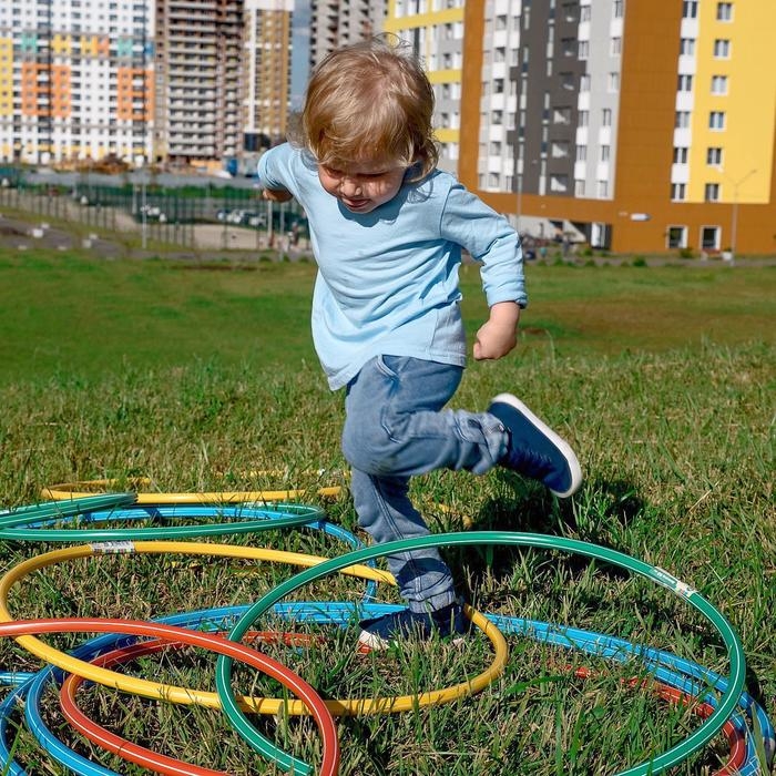 Обруч, диаметр 90 см, цвет голубой Обруч, диаметр 90 см, цвет голубой