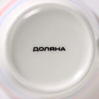 Набор кружек фарфоровых Доляна «Цветной дым», 4 предмета: 340 мл Набор кружек фарфоровых Доляна «Цветной дым», 4 предмета: 340 мл