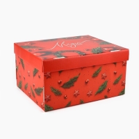 Коробка подарочная новогодняя складная «Magic time», 30 х 24.5 х 15 см, Новый год Коробка подарочная новогодняя складная «Magic time», 30 х 24.5 х 15 см, Новый год