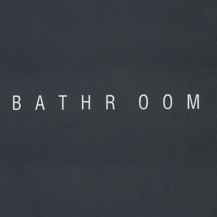 Коврик для ванной Доляна Bathroom, 48×78 см, цвет чёрный Коврик для ванной Доляна Bathroom, 48×78 см, цвет чёрный