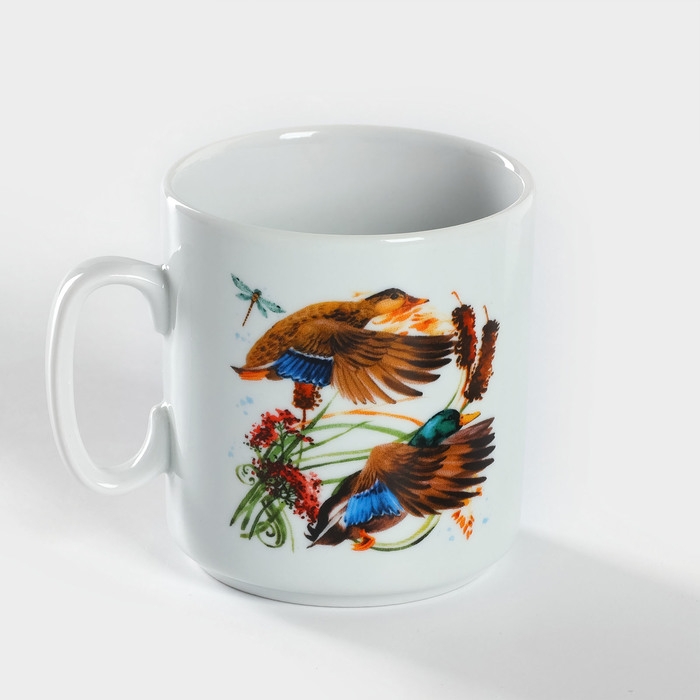 Кружка фарфоровая &laquo;Сезон охоты&raquo;, 300 мл, белая