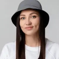 Панама Manifest из светоотражающей ткани, серая