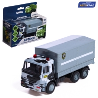 Грузовик металлический «КАМАЗ. ОМОН», инерционный, 1:54, цвет серый Грузовик металлический «КАМАЗ. ОМОН», инерционный, 1:54, цвет серый