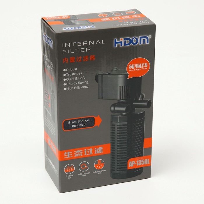 Внутренний фильтр Hidom AP-1350L, 1000 л/ч, 22 Вт