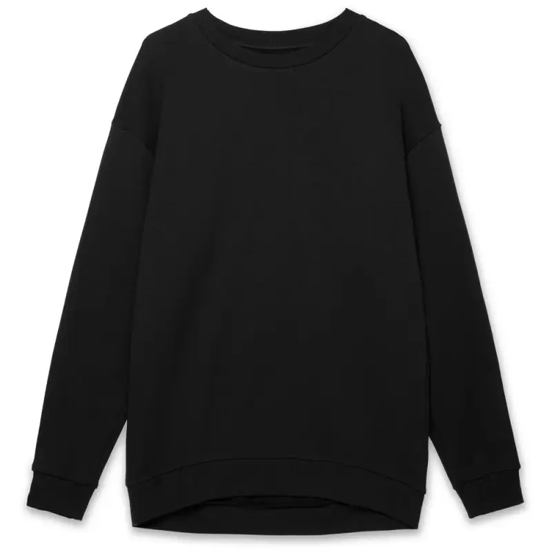 Свитшот оверсайз унисекс Omnifit, черный, размер XS/S