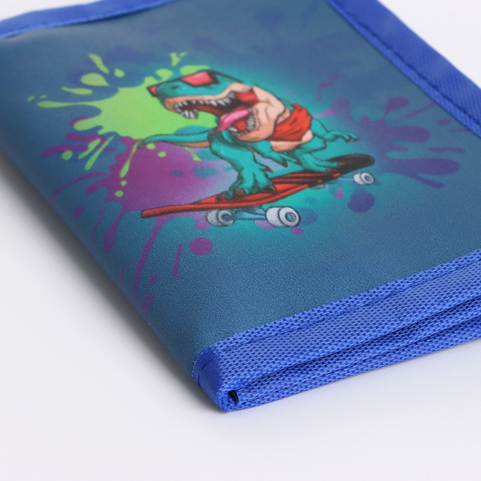 Кошелёк детский на липучке &laquo;Выбражулька&raquo;, цвет синий