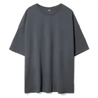 Футболка унисекс оверсайз Crosstown, темно-серая, размер L