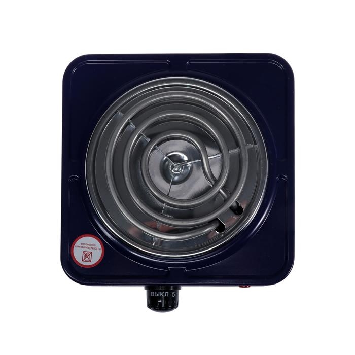 Плитка электрическая HOMESTAR HS-1103, 1000 Вт, 1 конфорка, цвет Плитка электрическая HOMESTAR HS-1103, 1000 Вт, 1 конфорка, цвет "сапфир"