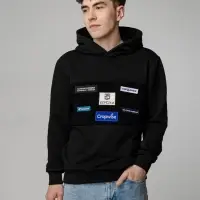 Худи унисекс Patch Catcher, черное, размер XL