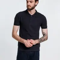 Рубашка поло мужская Adam, темно-синяя, размер M