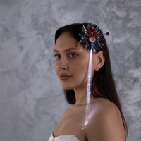 Заколка для волос светодиодная "Олень" 34x9 см, 1 LED, батарейки LR1130x2 (в комплекте), свечение белое Заколка для волос светодиодная "Олень" 34x9 см, 1 LED, батарейки LR1130x2 (в комплекте), свечение белое