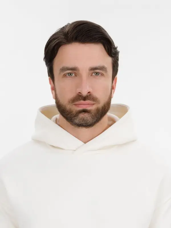 Худи оверсайз унисекс Snuggie, молочно-белое, размер XS/S