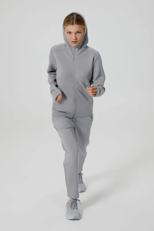 Куртка с капюшоном унисекс Begi, серая, размер XXL