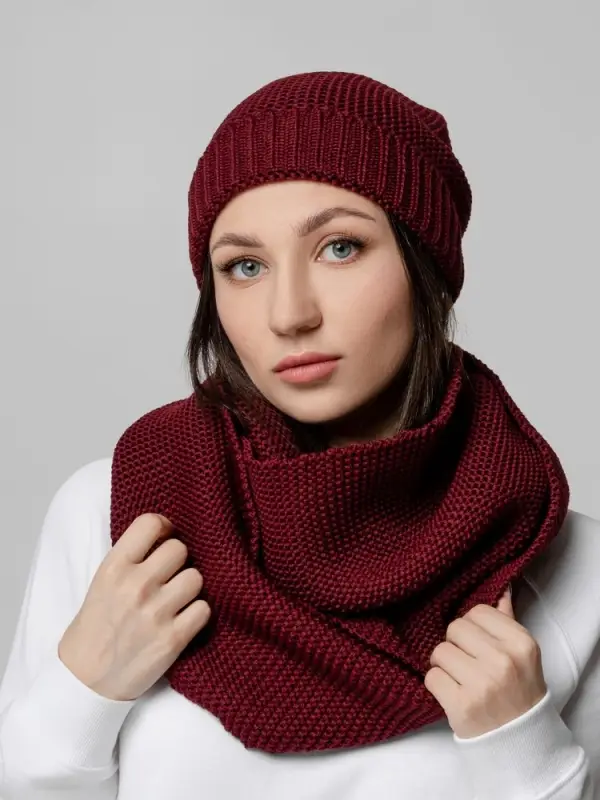 Снуд Brugge, бордовый Снуд Brugge, бордовый