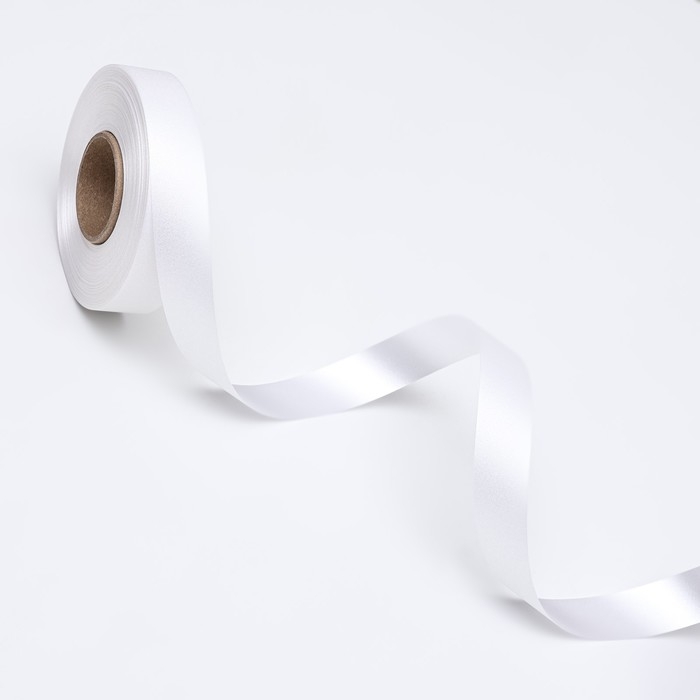 Лента Лента "ТИФФАНИ" для декора и подарков,белая, 2 см х 50 м