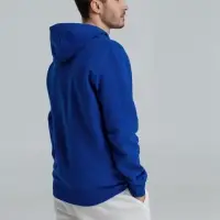 Толстовка на молнии с капюшоном унисекс King, ярко-синяя, размер XXL