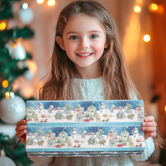 Набор новогодней упаковочной бумаги, 70 х 100 см, 3 листа, Me to you