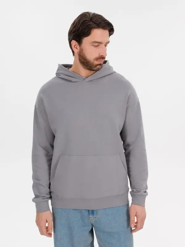 Худи оверсайз унисекс Outshine, серое, размер XS/S