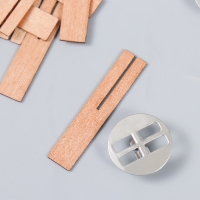 Фитиль с держателем двойной для свечи дерево 1х5 см Фитиль с держателем двойной для свечи дерево 1х5 см