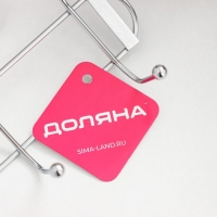 Вешалка на дверь на 4 двойных крючка Доляна «Блеск», 31×15×11 см, цвет хром Вешалка на дверь на 4 двойных крючка Доляна «Блеск», 31×15×11 см, цвет хром