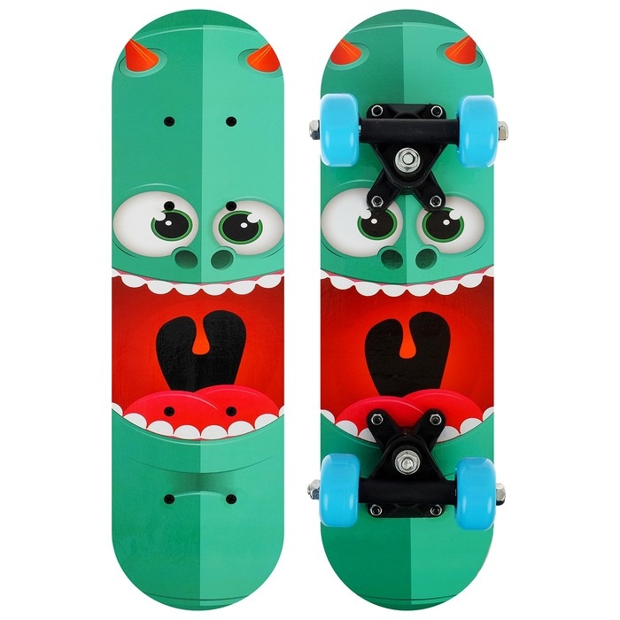 Скейтборд детский ONLITOP &laquo;Монстрик&raquo;, 44&times;14 см, колёса PVC 50 мм, пластиковая рама