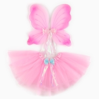 Карнавальный набор &laquo;Бабочка&raquo; 2 предмета: юбка, крылья, цвет розовый