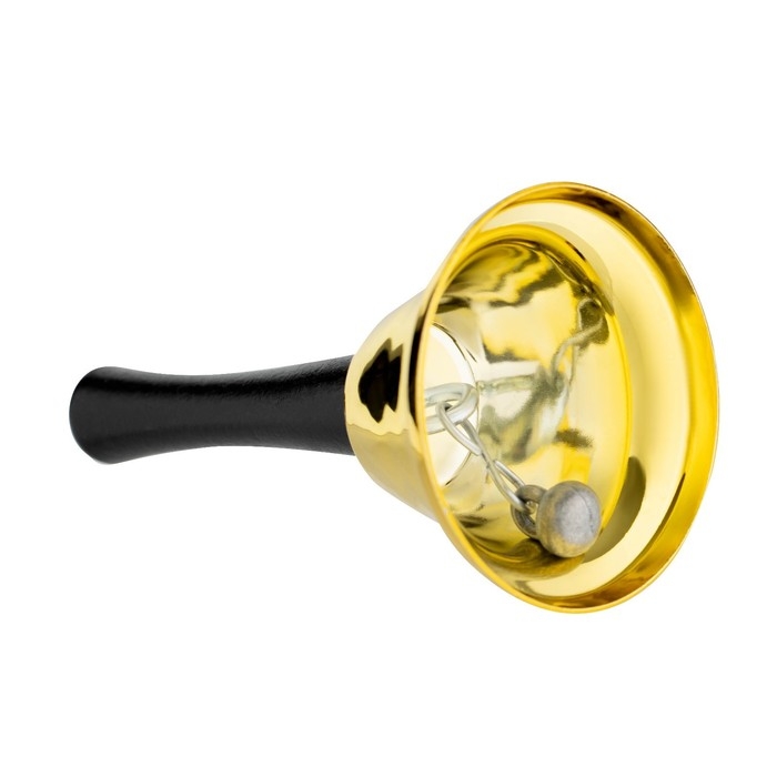 Колокольчик металлический, звонок настольный Колокольчик металлический, звонок настольный "Sunshine",12 х 6.5 см, золотой