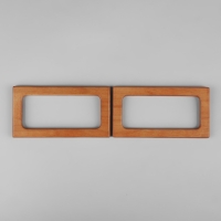 Ручки для сумки деревянные, 15 &times; 8 см, 2 шт, цвет светло-коричневый
