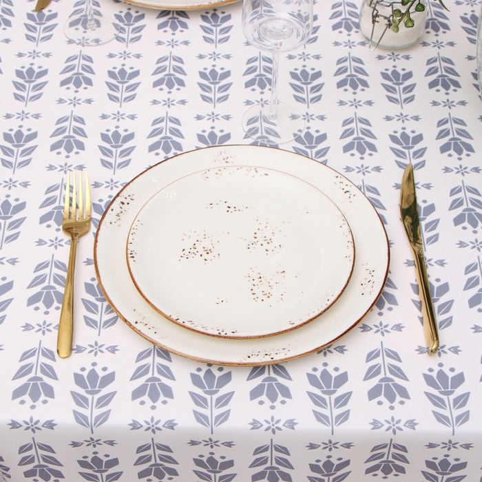 Скатерть Доляна "Аir flowers" 145*180 см, 100% п/э