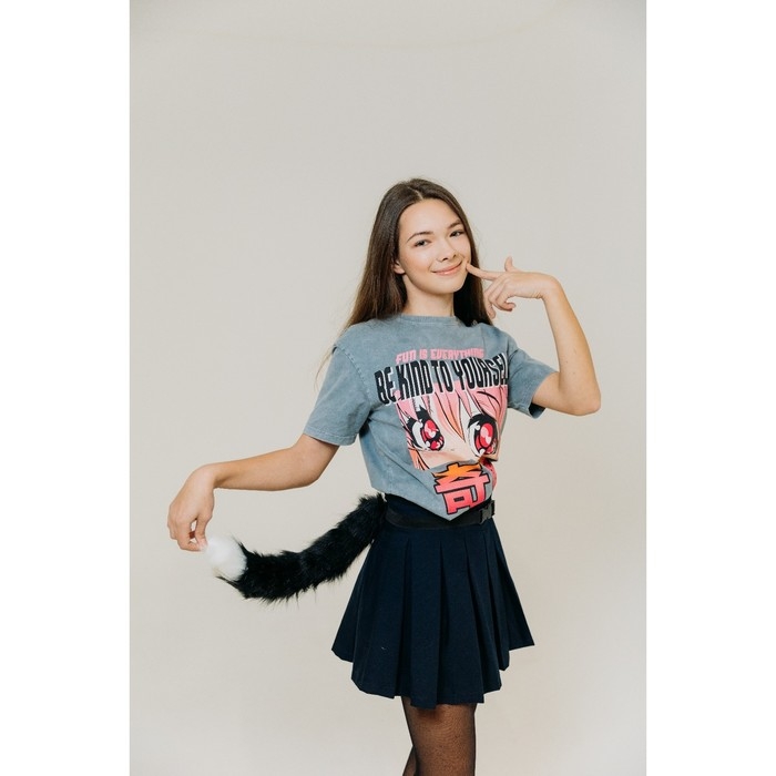 Карнавальный аксессуар Карнавальный аксессуар "Кошачий хвост" цвет черный