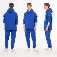 Худи унисекс H1, синее, размер XS/S