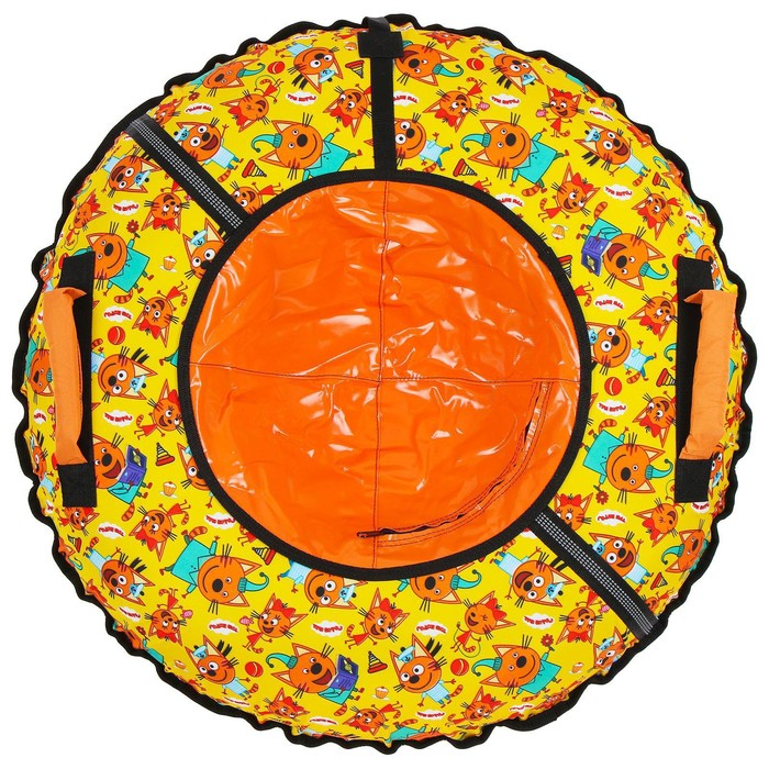 Тюбинг-ватрушка &laquo;Три кота&raquo;, ТБ2-90/ТК, диаметр чехла 95 см