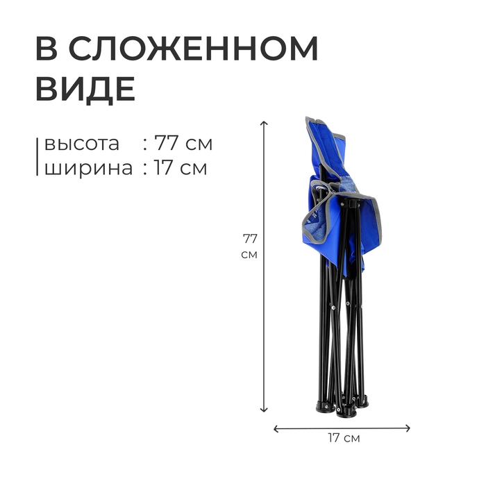 Стул складной Nika «Премиум 3», 46 x 46 x 77 см, цвет джинс/синий Стул складной Nika «Премиум 3», 46 x 46 x 77 см, цвет джинс/синий