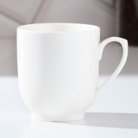 Кружка керамическая &laquo;Цветок&raquo;, 260 мл, цвет белый