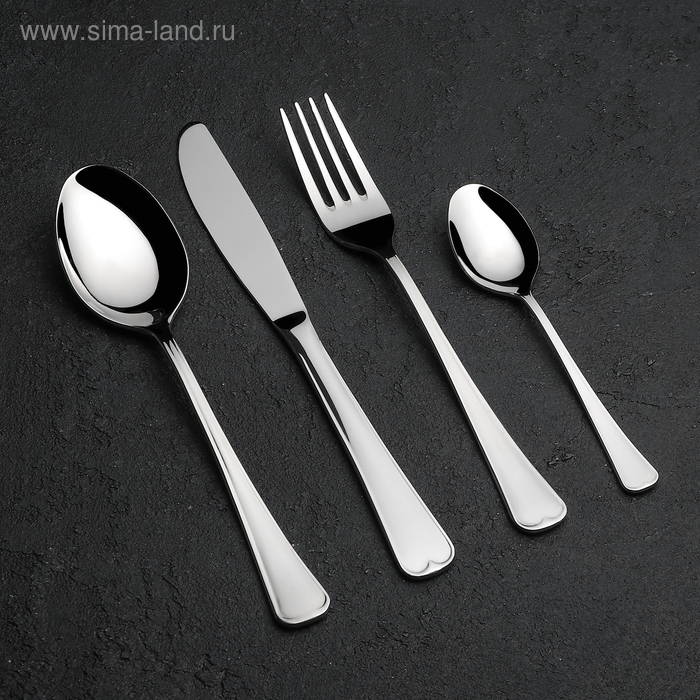 Набор столовых приборов «Мондиал», 24 предмета, толщина 2,5 мм, декоративная коробка Набор столовых приборов «Мондиал», 24 предмета, толщина 2,5 мм, декоративная коробка