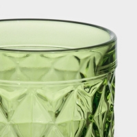 Кружка стеклянная, 400 мл, цвет и текстура МИКС