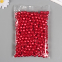 Набор бусин "Жемчуг" d 12 мм, 250 гр, вишневый